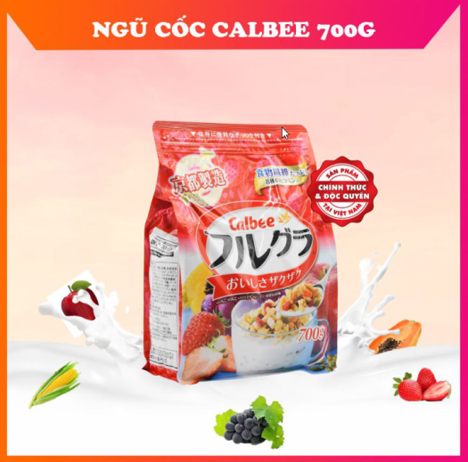 Ngũ cốc dinh dưỡng ăn kiêng Calbee Nhật Bản - gói 700 gram. Hàng chính hãng. HSD: T7/2023