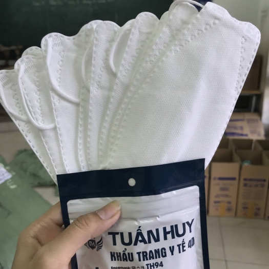 Sét 10 Cái Khẩu Trang 4D Kháng Khuẩn Tuấn Huy Mask TH94 Hàng Công Ty