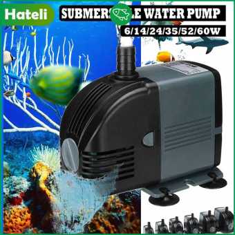 HATELI Máy Bơm Nước Hồ Cá Máy Bơm Đài Phun Nước Bể Cá AO Bể Chống Nước Chìm Cho Cá Máy Bơm Nước Ao 6W/14W/24W/35W/52W/60W