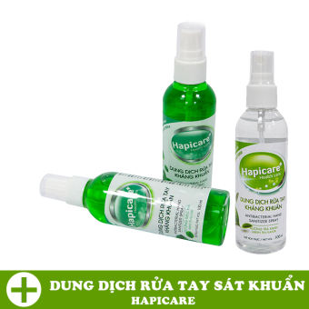 Dung dịch rửa tay nhanh kháng khuẩn Hapicare 100ml dạng xịt