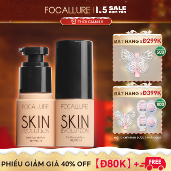 Kem nền BB dạng lỏng Focallure giúp che khuyết điểm làm sáng tông da giữ màu lâu trôi suốt 24 giờ - INTL