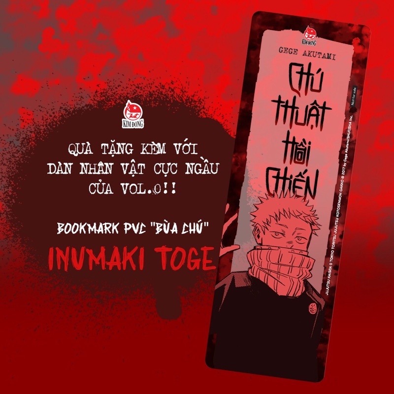 Chú thuật hồi chiến Vol 0 thường + book mark toge