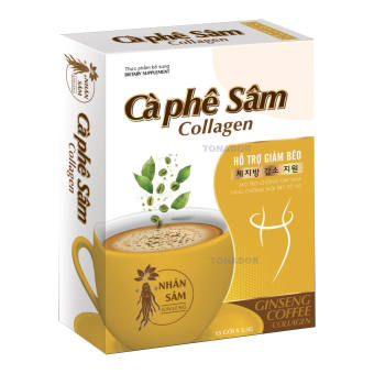 Cà phê sâm Cà phê giảm Cân, Đẹp da, Giữ Dáng(1 hộp 12 gói x 15g)