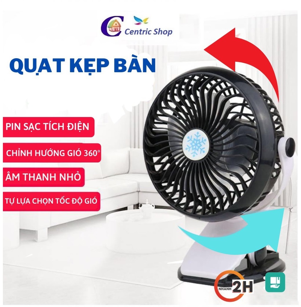 Quạt Kẹp Tích Điện - Quạt Mini Để Bàn ML - F168 Xoay 360 Độ Thông Minh - Quạt Kẹp Xe Đẩy - Kẹp Bàn, Ô tô , Du lịch...Tặng Kèm Sạc Và Pin [ GIAO MÀU NGẪU NHIÊN]