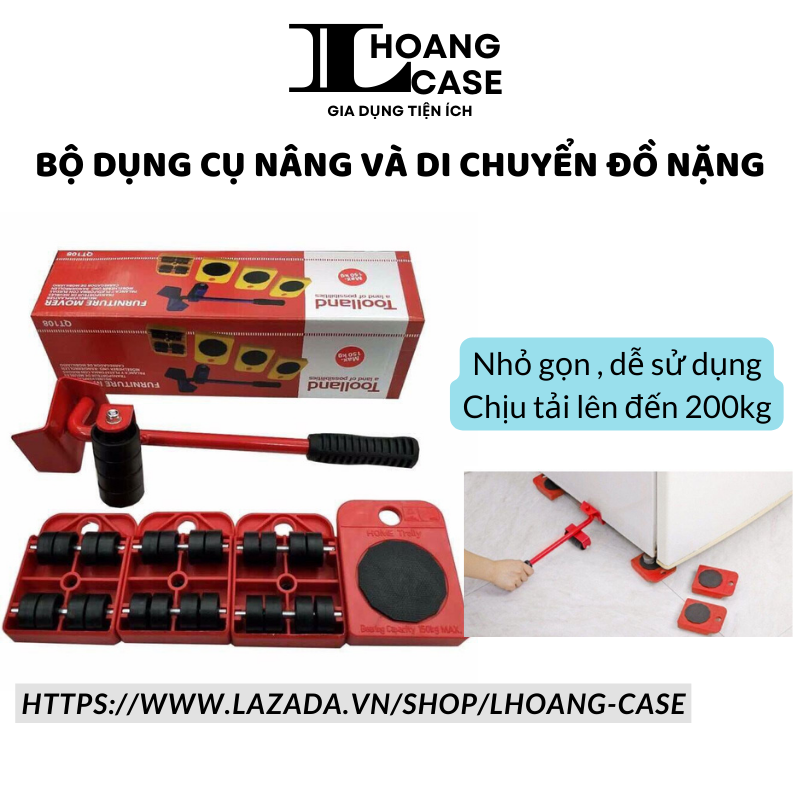 Bộ dụng cụ di chuyển đồ nặng chịu tải lên tới 200kg - Dụng cụ nâng di chuyển đồ nặng thông minh