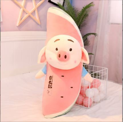 Gối ôm heo trái cây, gối ôm gấu bông hình thú siêu dễ thương, thú nhồi bông gối ôm heo trái cây cao cấp ngộ nghĩnh đáng yêu dễ thương