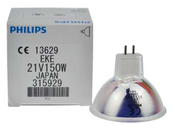 Bóng đèn halogen chén Philips 13629 EKE 21V 150W cho kính hiển vi