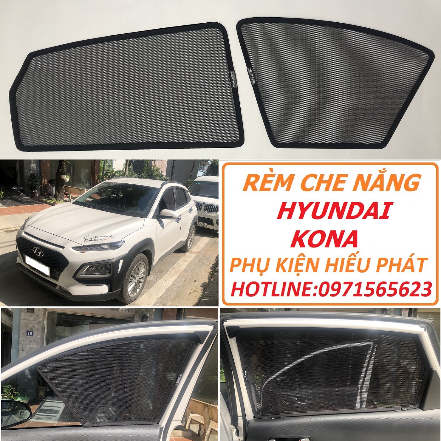 Rem che nắng ô tô hyundai KONA