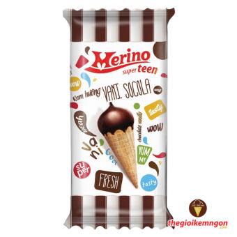 Kem Merino Superteen ốc quế vani socola 60g