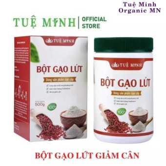 Bột Gạo Lứt Đỏ Nguyên Chất Tuệ Minh Chính Hãng Cao Cấp, Bột Gạo Lứt Huyết Rồng Giảm Cân Tốt Cho Sức Khỏe (hộp 500gr)