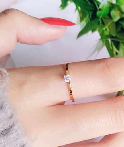 Nhẫn nữ titan đẹp giá rẻ không đen NK01 nhẫn vàng nhẫn bạ không gỉ