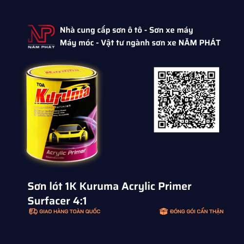 Sơn lót 1K Kuruma Acrylic Primer 1kg