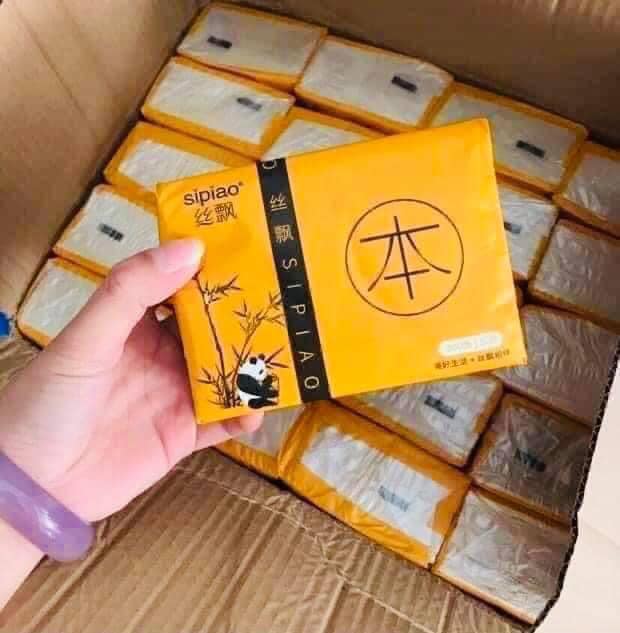 Combo bịch 10 gói giấy ăn gấu trúc mylan siêu dai - hàng việt nam chất lượng cao.