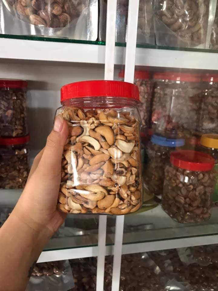 500Gr Hạt điều bể rang muối bóc vỏ đóng hộp