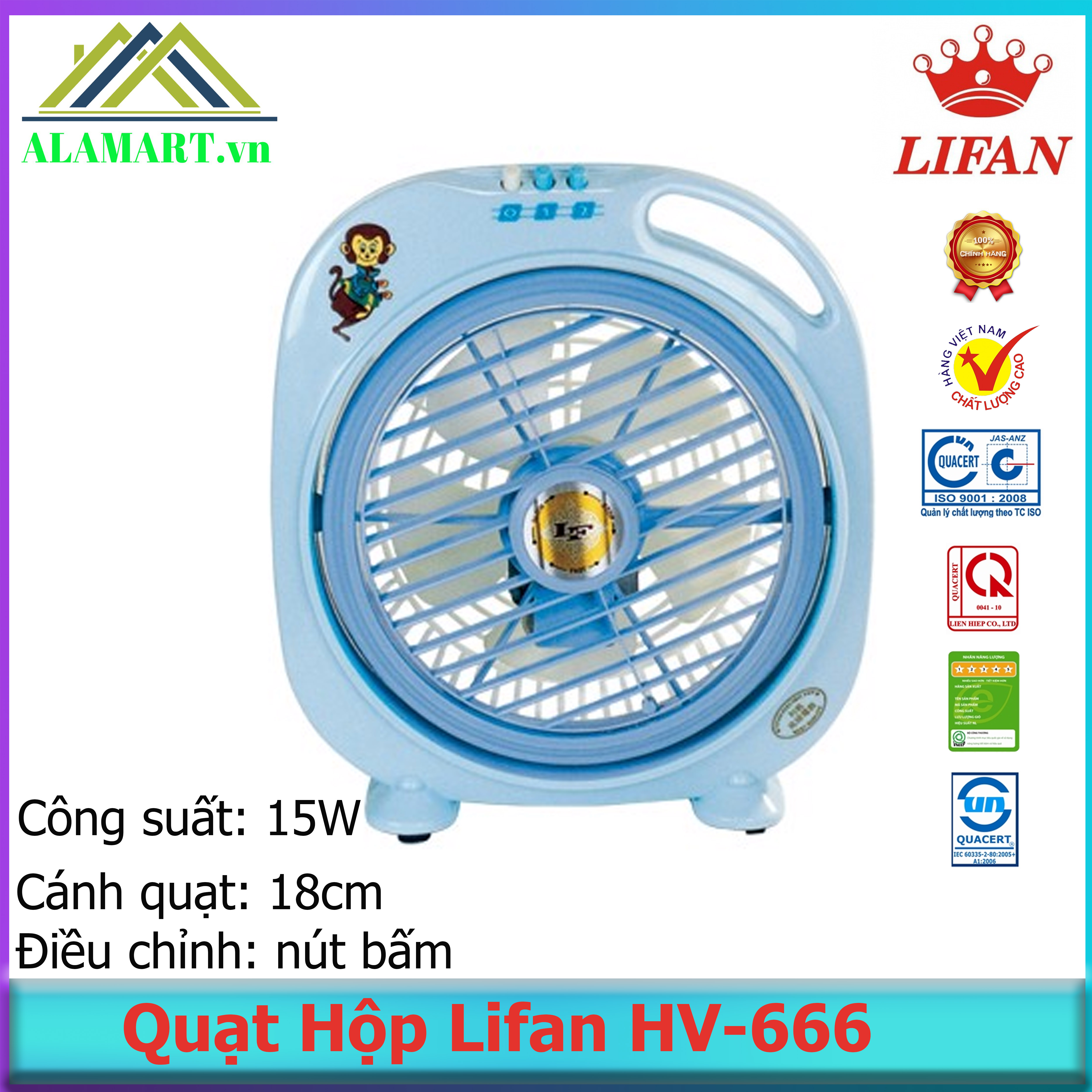 Quạt hộp lifan hv-666