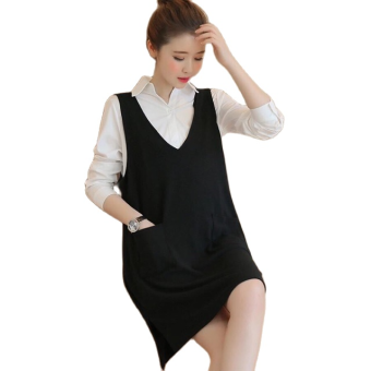 Váy bầu - Yếm bầu công sở thu đông kết hợp cùng áo phù hợp đi làm công sở hay dạo phố