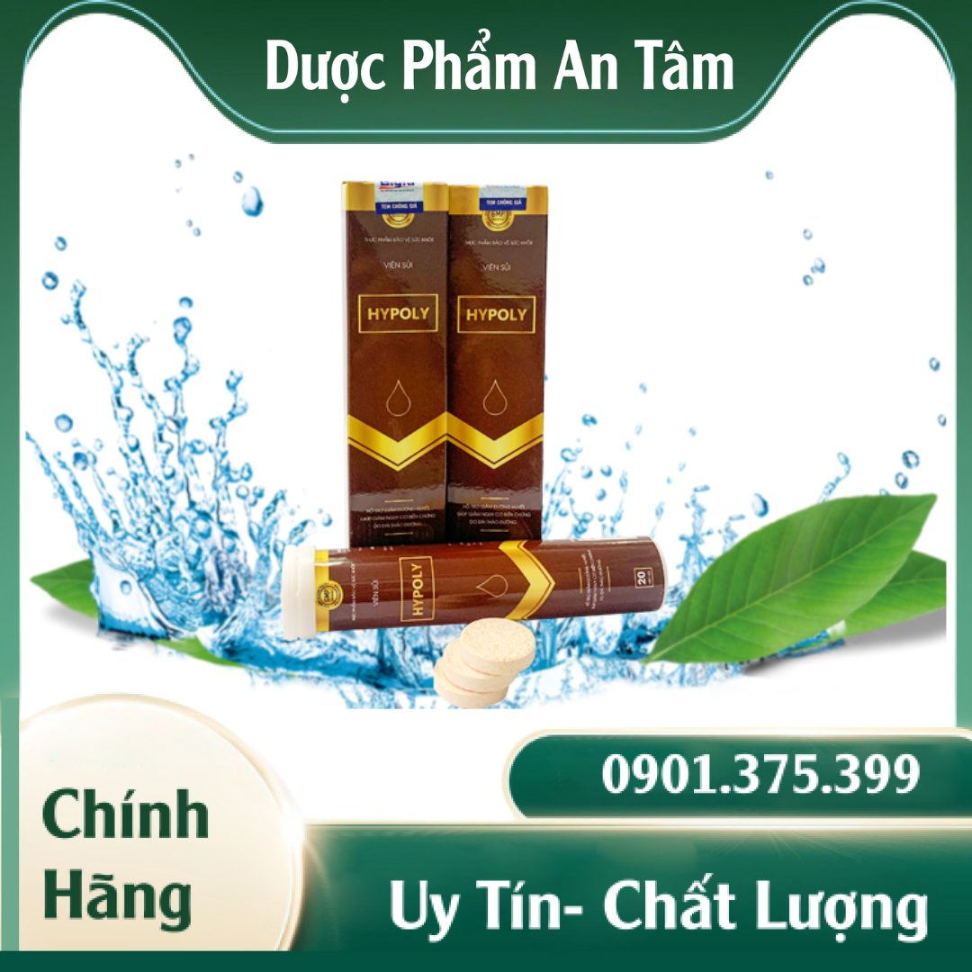 Viên sủi tiểu đường hypoly hộp 20 viên