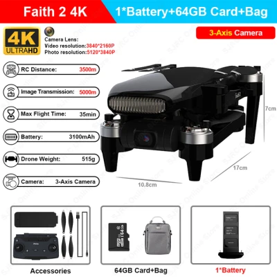 Faith 2 4K Camera Drone Professional GPS FPV Drones 3-Axis Gimbal Foldable RC Quadcopter Brushless Motor 5G WiFi Helicopter (11)