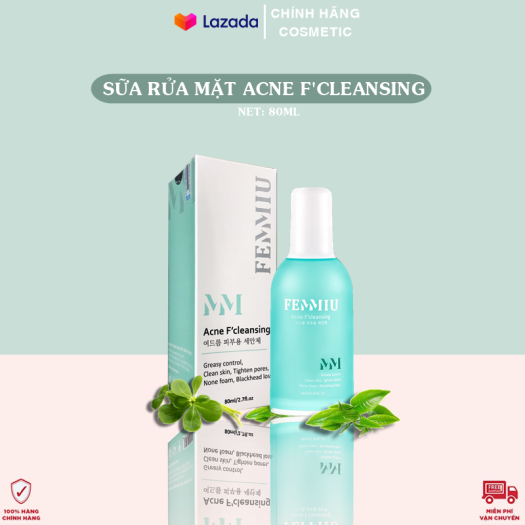 Sữa Rửa Mặt Cho Da Mụn Femmiu 80ml - Chính Hãng Femmiu