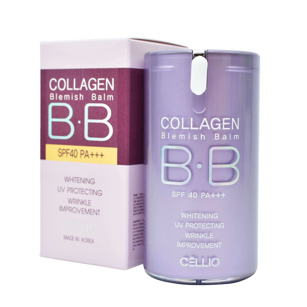 Kem nền chống nắng bb collagen cellio spf40/pa+++ tone sáng #21