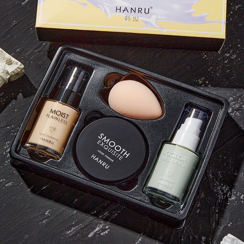 Set trang điểm Hanru 4 món tiện dụng cho người mới bắt đầu Hana Jimi