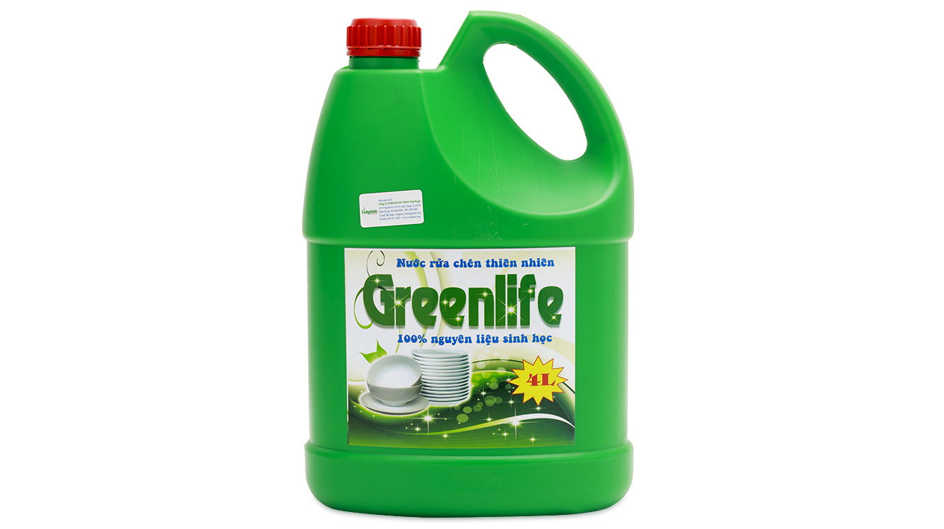 Nước rửa chén sinh học Greenlife 4L