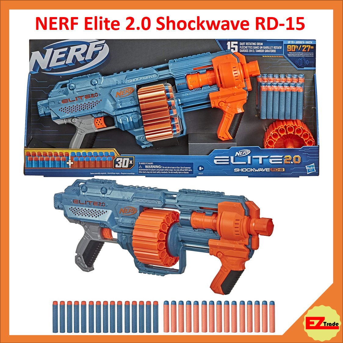  NERF Roblox Phantom Forces: Boxy Buster Dart Blaster, Pull-Down  Priming Handle, 2 Elite Darts, Code to Unlock in-Game Virtual Item : Toys &  Games