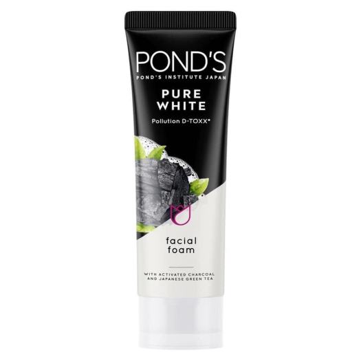Sữa rửa mặt trắng da từ than hoạt tính Pond's Pure White 100g
