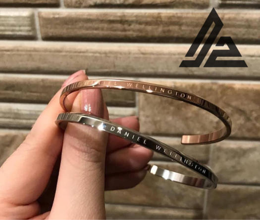 Giá hủy diệt] Vòng Cuff DW v1 - Vòng tay cặp đôi thời trang Titanium thép không gỉ 316L [Bảo Hành 1 năm