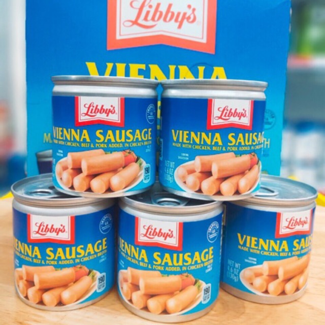 Combo 5 lon xúc xích mỹ libbys 130g/lon - hàng chuẩn
