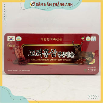 Viên đạm hồng sâm nhung hươu linh chi Kana 120 viên