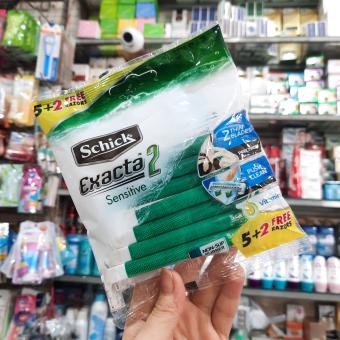 Dao Cạo Râu Dùng 1 Lần Schick Exacta 2 (Gói 5+2 Cây)