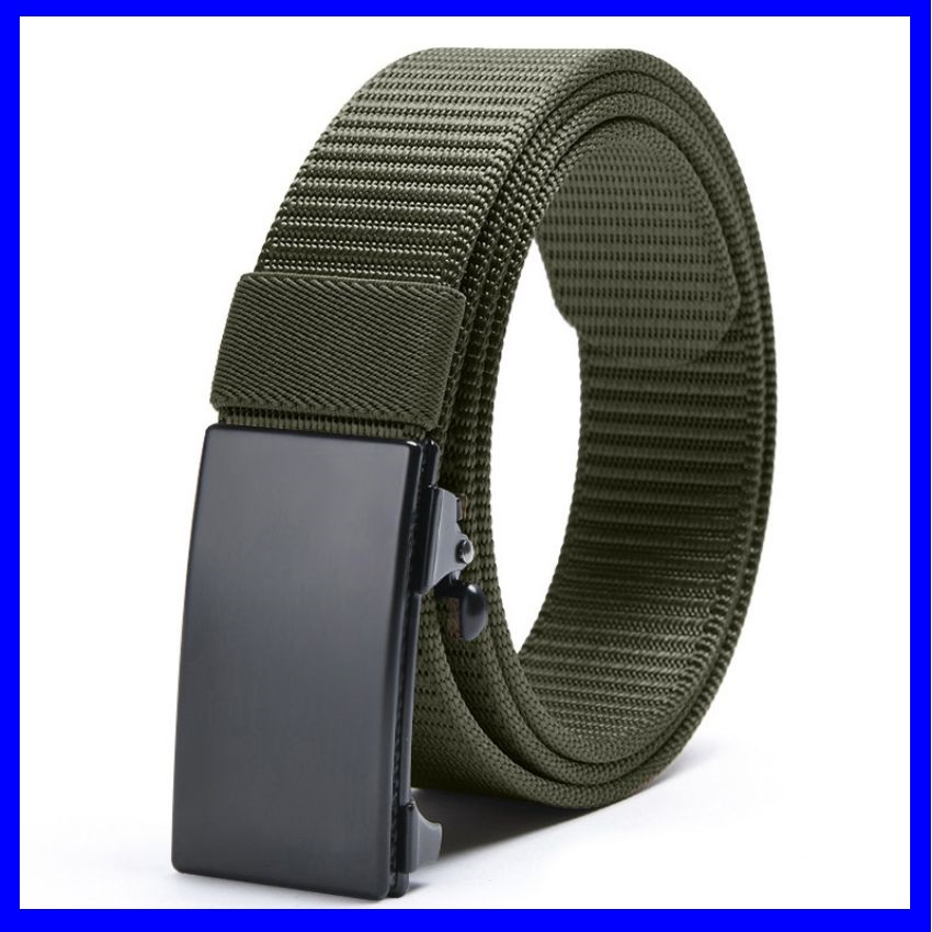 Thắt lưng nam dây vải dù vải bố chắc chắn mặt kim loại siêu bền