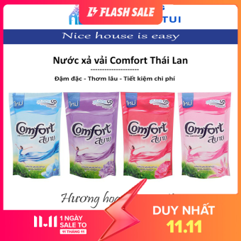 Nước Xả Vải Comfort Thái Lan Dạng Túi  580ml , Hương Hoa Thiên Nhiên, Nhiều Màu, Giao Ngẫu Nhiên