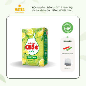 Trà Yerba Mate Vị CHANH VÀNG 500gr - CBSe Limón - Trà Nam Mỹ - Tặng kẹp trà + túi lọc