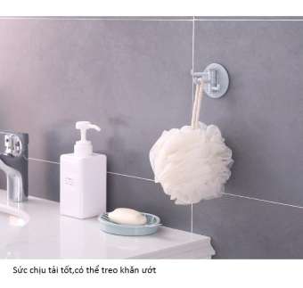 Móc treo đồ nhựa nhiều màu có thể xoay, không cần đục lỗ, màu sắc giao ngẫu nhiên