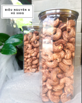 HẠT ĐIỀU NGUYÊN VỎ LỤA SIZE A ++ BÙI THƠM NGON HỘP 500GR