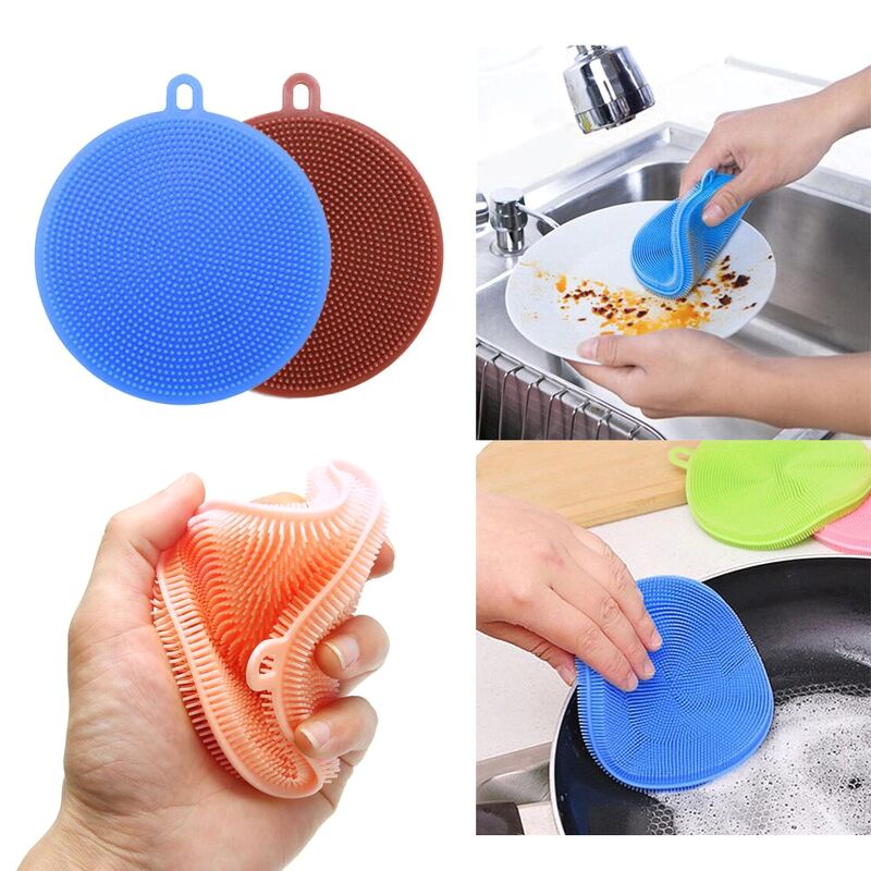 Combo 2 miếng rữa chén đa năng siêu sạch, cọ rửa bồn rửa bát, lót cốc, bắc nồi