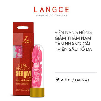 SERUM COLLAGEN+ ĐẸP DA VIÊN NANG HỒNG (9 VIÊN) LANGCE