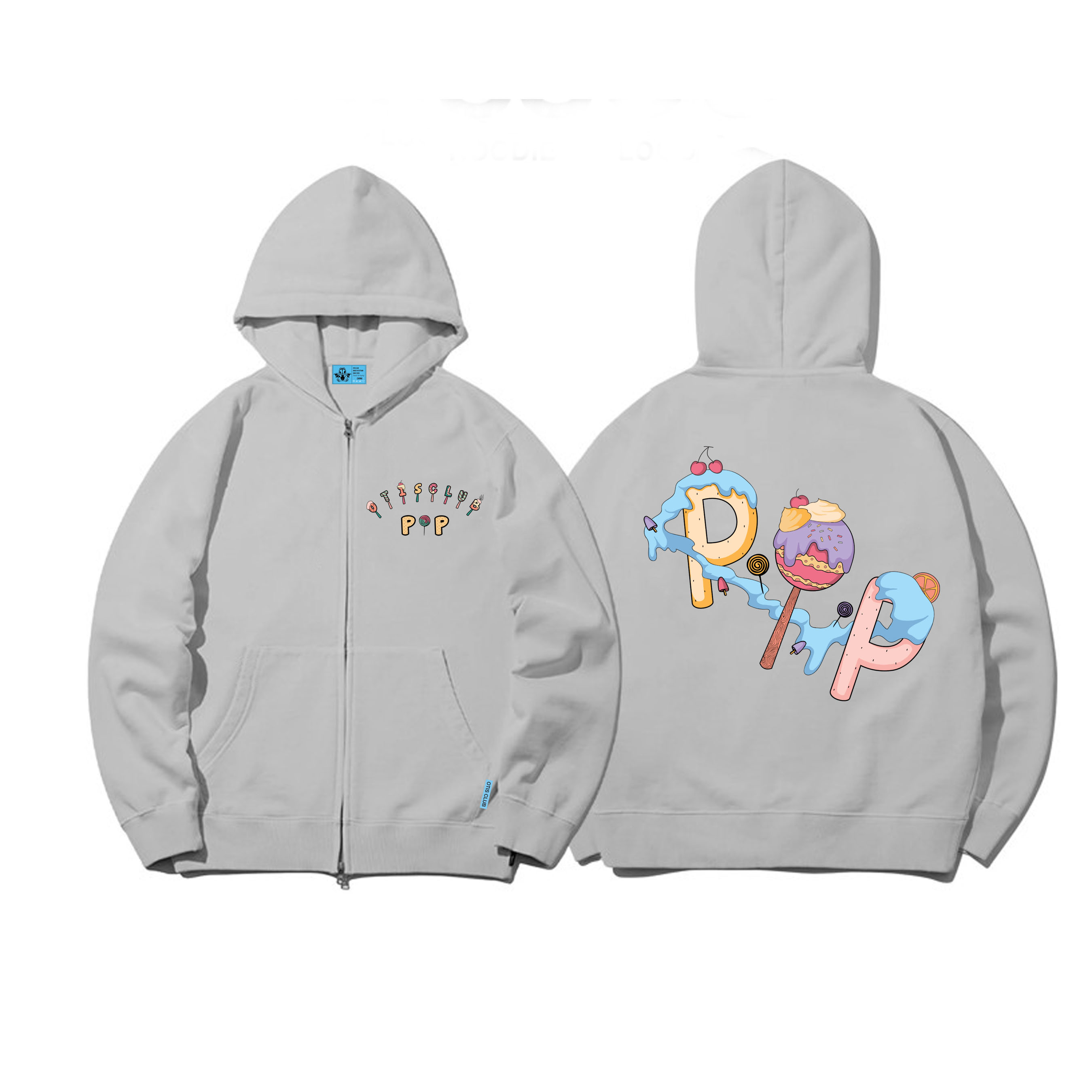 ÁO KHOÁC HOODIE ZIP DÂY KÉO NỈ LOCAL BRAND OTIS CLUB - HOODIE ZIP CANDY POP