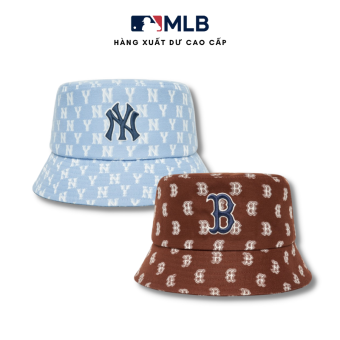 Mũ bucket MLB họa tiết monogram 2022 hàng xuất dư cao cấp phong cách Hàn Quốc - Hùng Nón Hiệu