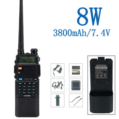 Baofeng Uv 5R Walkie Talkie 10Km Real 8W Two-Way Radio UV-5R Draagbare Ham Radio UV5R Walkie-Talkie Fm Transceiver Amateur Radio (1)