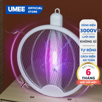 Vợt Diệt Muỗi Thông Minh Gấp Gọn 2 In 1 Kiêm Đèn Bắt Muỗi Tự Động Ban Đêm Gấp Gọn