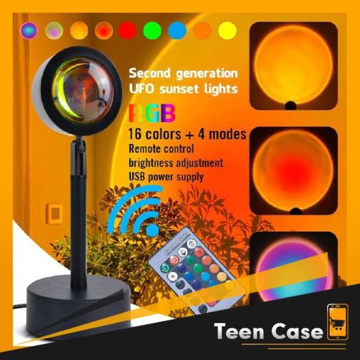 Đèn hoàng hôn 16 màu có điều khiển và 4 màu chuyển đổi màu ảo diệu để chụp ảnh sống ảo quay tiktok