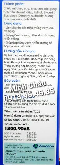 Dung dịch xịt họng Afree