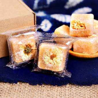 1 viên trà hoa cúc đường phèn mật ong Thiên Thảo Organic