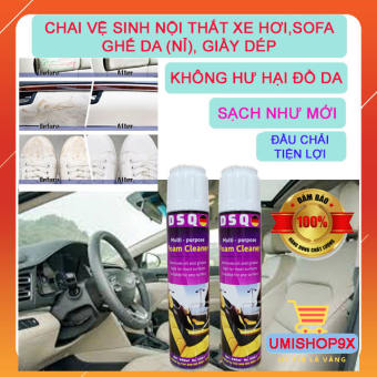 Chai xịt vệ sinh nội thất ô tô cao cấp , Chất tẩy vệ sinh Sofa, ghế da, ghế nỉ, ghế vải foam cleaner - UMISHOP9X