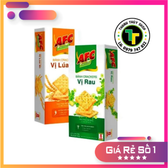Combo 02 hộp - Bánh quy mặn AFC dinh dưỡng nhiều vị siêu thơm ngon loại 200g