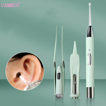 Cammuo Máy vệ sinh tai Set đèn flash bóng LED Earpick Công Cụ lấy ráy tai Ánh Sáng Muỗng cây lấy ráy tai Tweezer Clip Máy vệ sinh tai Muỗng Chăm Sóc Tai Sạch