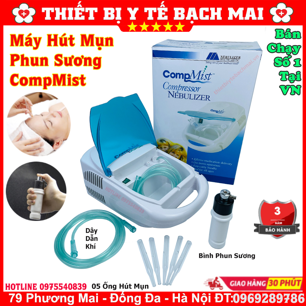 Máy hút mụn phun sương compmist hút sạch mụn cám, mụn đầu đen